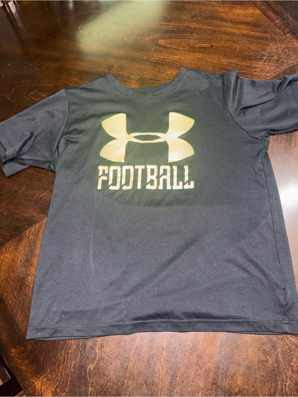 Under Armour Black Tee with yellow Logo -